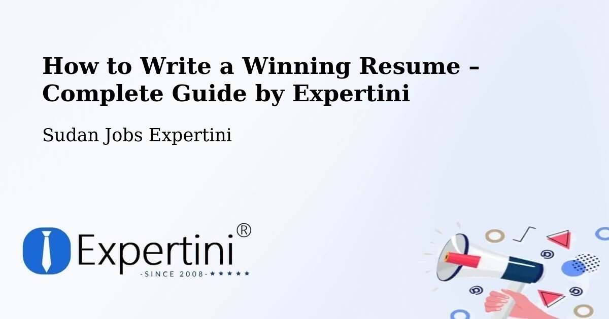 Resume Writing Guide for Job Seekers – As Sūkī - As Sūkī, Sudan Jobs Expertini